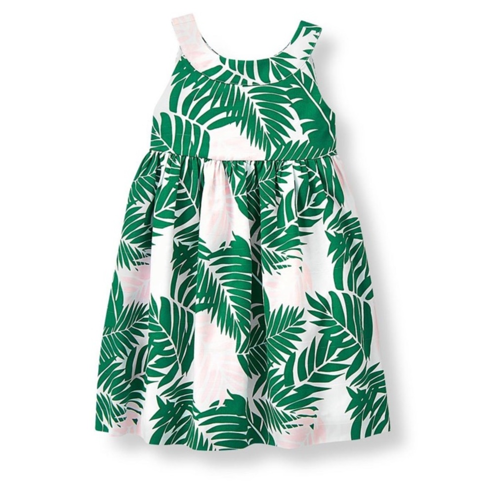 J&J PALM PRINT DRESS 18-24M